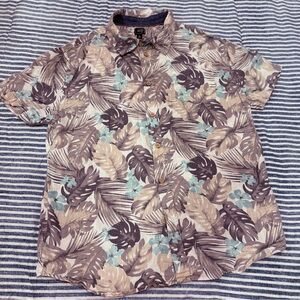 Bixby Nomad boys Tropical button down shirt